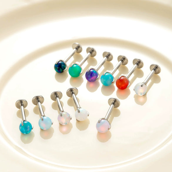 Wholesale Body Jewelry Titanium Alloy Stainless Steel Geometric Aobao Design Lip Nail Rod Cochlear Ear Nail Cartilage Puncture Ear Bone Nail