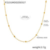 Wholesale Bohemian Dolphin Pendant Glaze Beaded Clavicle Chain For Women Stainless Steel Titanium Steel Geometric And Animal Pattern Electroplated