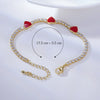Wholesale Bohemian Gold Plated Zircon Heart Shaped Bracelet Jewelry For Women