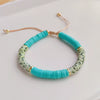 Wholesale Bohemian Retro Pottery Beaded Multilayer Stacked Natural Pearl Women's Bracelet Handwoven Geometric Style