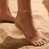 Wholesale Bohemian Style Geometric Copper Gold Plated Zircon Anklet For Women