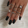 Wholesale Bohemian Style Ring Set Alloy Geometric Electroplated For Women