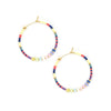 Wholesale Boho Retro Big Glass Glaze Ushape Handmade Beaded Women's Earrings