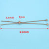 Wholesale Bolo Bracelet Stainless Steel Square Pearl Chain Electroplated
