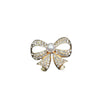 Wholesale Bow Brooch Zinc Alloy Diamond Pearl Electroplating Unisex Fixed Accessories