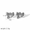 Wholesale Bow Earrings Stainless Steel Fashion Electroplated For Women