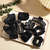 Wholesale Bow Headband Grabber Set Black Simple Style Hair Accessories With Painting Treatment For Women