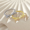 Wholesale Bow Ring Copper Sweet Style Electroplating Hand Jewelry For Women