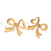 Wholesale Bow Tie Earrings Stainless Steel Electroplated For Women