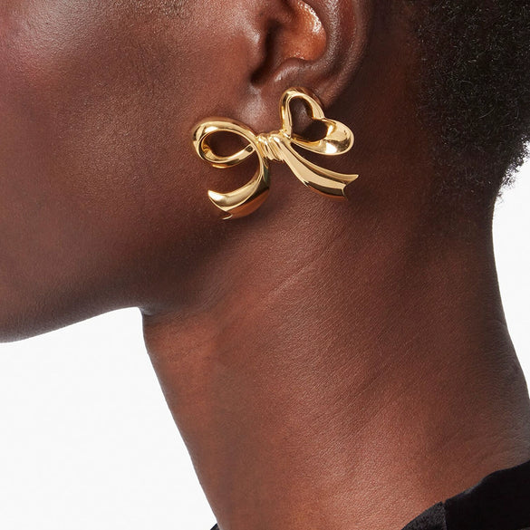 Wholesale Bow Tie Earrings Stainless Steel Electroplated For Women