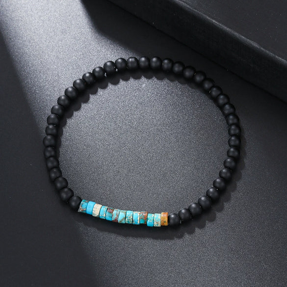 Wholesale Bracelet Coconut Shell Wood Slice Turquoise Geometric Handmade