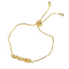 Wholesale Bracelet Copper 22K Gold Colorpreserving Electroplated Heartshaped Letter Minimalist Jewelry For Women
