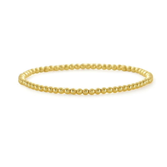 Wholesale Bracelet Copper Plated Pearl Gold Beaded Geometric Minimalist Style For Women