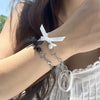 Wholesale Bracelet Imitation Pearl Bow Star Heart Geometric Electroplating Women's