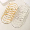 Wholesale Bracelet Iron Geometric Embossed Electroplated For Women