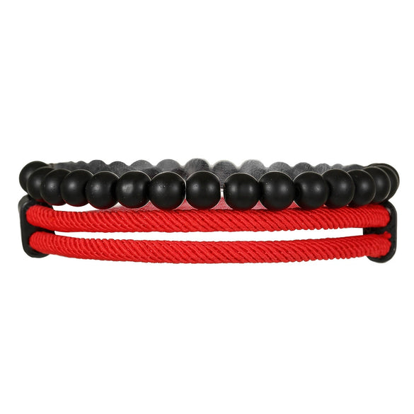 Wholesale Bracelet Milan Rope Black Magic Sand Geometric Handmade Unisex