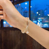 Wholesale Bracelet Natural Baroque Freshwater Pearl Handwoven Doublelayer S925 Silver Geometric Design For Women