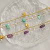 Wholesale Bracelet Natural Gravel Titanium Steel Heart Shape Electroplating For Women