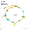 Wholesale Bracelet Natural Gravel Titanium Steel Heart Shape Electroplating For Women