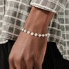 Wholesale Bracelet Pure Silver Beads Cultured Freshwater Pearl Electroplated For Men And Women