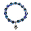 Wholesale Bracelet Resin Round Beads Devil's Eye Butterfly Love Fatima's Hand Pendant Handmade Unisex