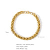 Wholesale Bracelet Retro Stainless Steel Electroplating Letters Numbers Text Unisex