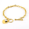 Wholesale Bracelet Stainless Steel Couple Heart Shape Electroplating Design