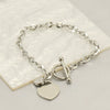 Wholesale Bracelet Stainless Steel Couple Heart Shape Electroplating Design