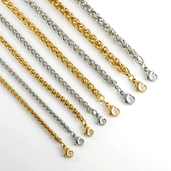 Wholesale Bracelet 316L Stainless Steel Geometric Electroplating Unisex Hiphop Trendy High Street