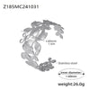 Wholesale Bracelet Stainless Steel Geometric Flower Hollow Opening Electroplated