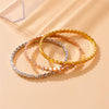 Wholesale Bracelet Stainless Steel Geometric Hexagonal Honeycomb Gold Plated Minimalist Style