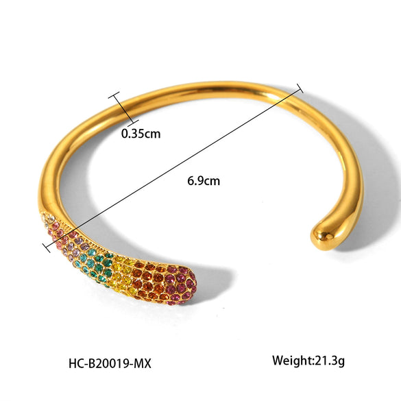 Wholesale Bracelet Stainless Steel Geometric 18K Goldplated Electroplating For Women