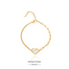 Wholesale Bracelet Stainless Steel Geometric Love Stitching Chain Electroplating For Women
