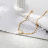 Wholesale Bracelet Stainless Steel Geometric Love Stitching Chain Electroplating For Women