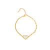 Wholesale Bracelet Stainless Steel Geometric Love Stitching Chain Electroplating For Women