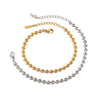 Wholesale Bracelet Stainless Steel Geometric Love Woven Electroplated Jewelry For Girls