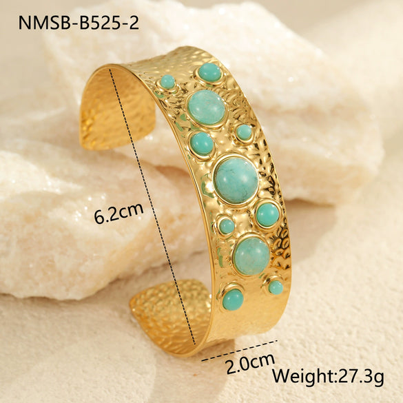 Wholesale Bracelet Stainless Steel Geometric Retro Electroplating Women's