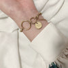 Wholesale Bracelet Stainless Steel Geometric Style 18K Gold Plated