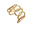 Wholesale Bracelet Stainless Steel Gold Plated Geometric Vintage Design