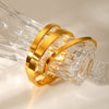 Wholesale Bracelet Stainless Steel Goldplated Geometric Style