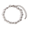 Wholesale Bracelet Stainless Steel 14K Gold Plated Geometric Handmade