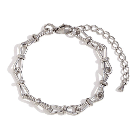 Wholesale Bracelet Stainless Steel 14K Gold Plated Geometric Handmade