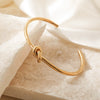 Wholesale Bracelet Stainless Steel 18K Gold Plated Love Knot Design