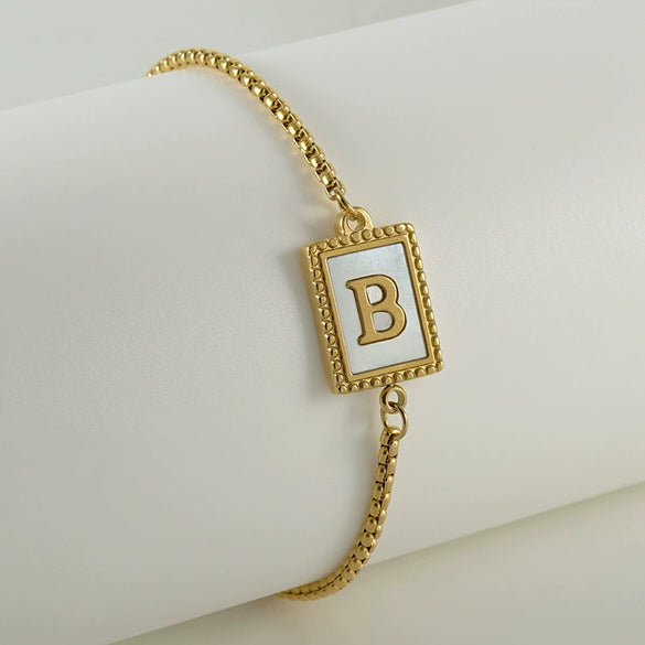 Wholesale Bracelet 316L Stainless Steel Letter Pattern Electroplated For Women