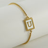 Wholesale Bracelet 316L Stainless Steel Letter Pattern Electroplated For Women