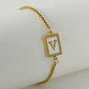 Wholesale Bracelet 316L Stainless Steel Letter Pattern Electroplated For Women