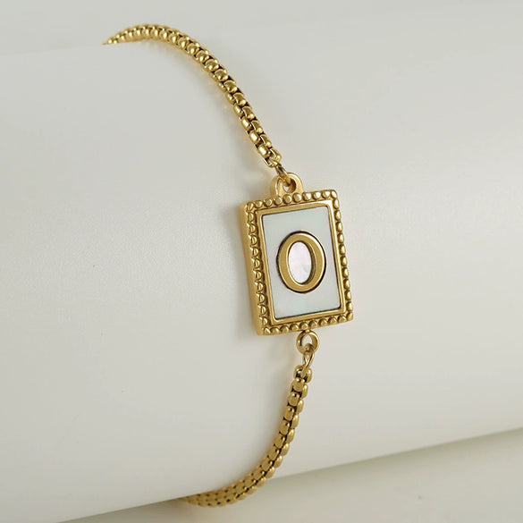 Wholesale Bracelet 316L Stainless Steel Letter Pattern Electroplated For Women