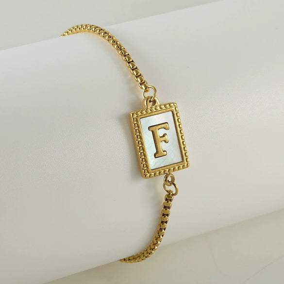Wholesale Bracelet 316L Stainless Steel Letter Pattern Electroplated For Women