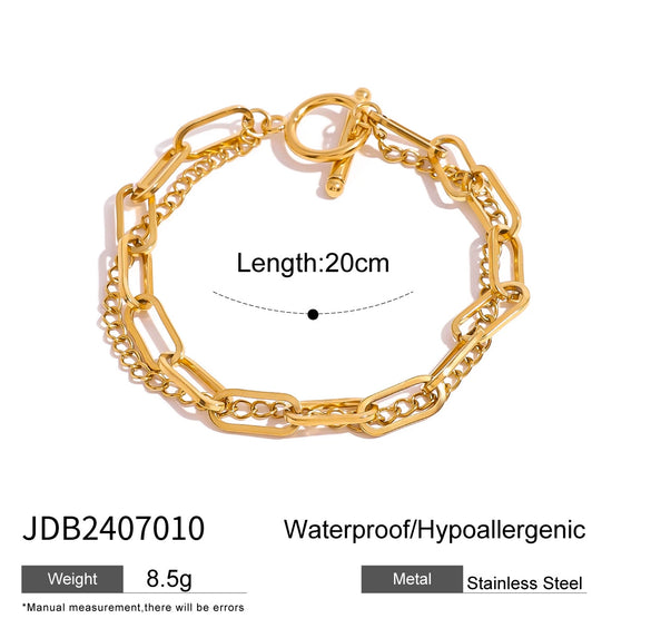 Wholesale Bracelet Stainless Steel Letter Resin Oildropping Electroplated For Women