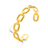 Wholesale Bracelet Stainless Steel Snakeshaped Geometric Hollow Goldplated Circle Electroplated For Female